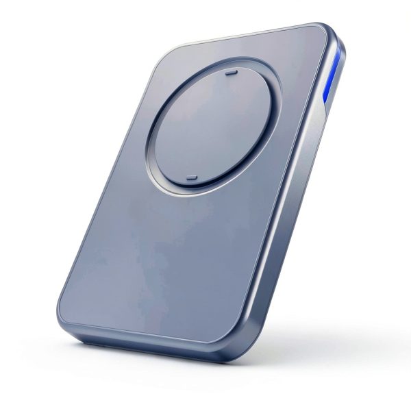 Snap Grip Wallet RFID Blocking MagSafe Aluminum Slim Card-2