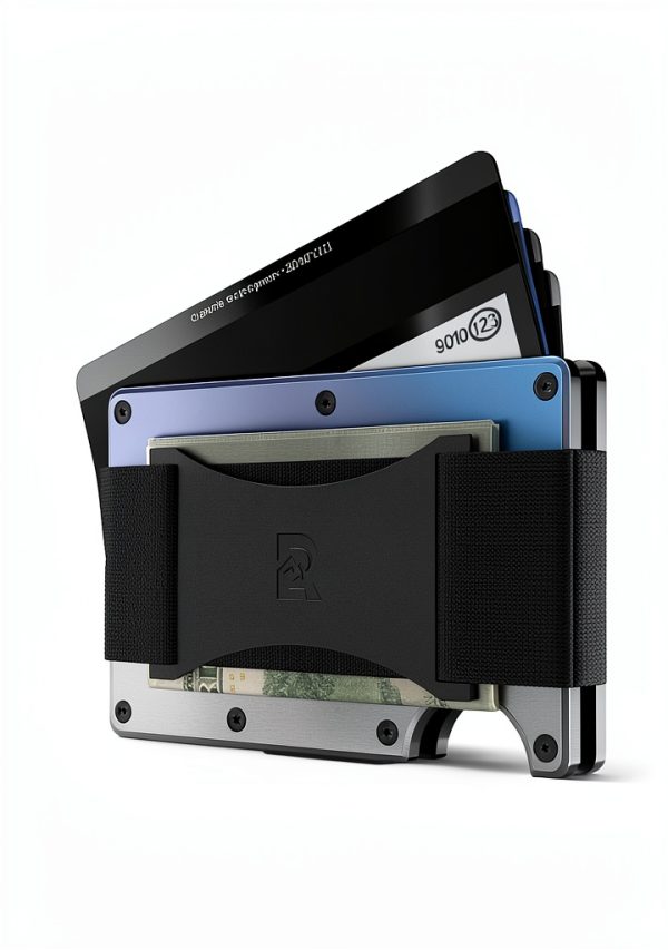 The Ridge RFID Blocking Wallet Minimalist Aluminum Design-3