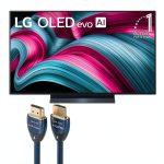 LG OLED48C5PUA 48 Inch 4K OLED evo C5 Smart TV Bundle-0