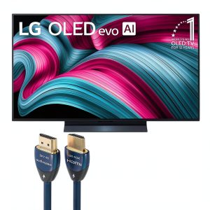 LG OLED48C5PUA 48 Inch 4K OLED evo C5 Smart TV Bundle-0