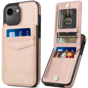 Entronix Leather Wallet Case iPhone 16E Protection Stand-0