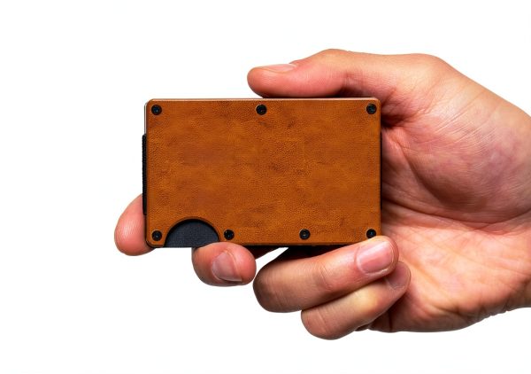 Ridge RFID Blocking Leather Wallet Minimalist Design-4