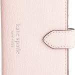 Kate Spade MagSafe Wallet Black Pink Vegan Leather Compact-0