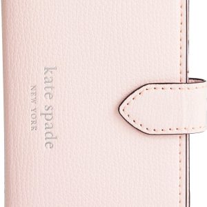 Kate Spade MagSafe Wallet Black Pink Vegan Leather Compact-0