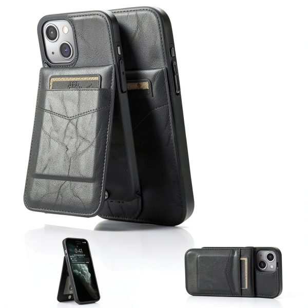Entronix Leather Wallet Case iPhone 16E Protection Stand-4